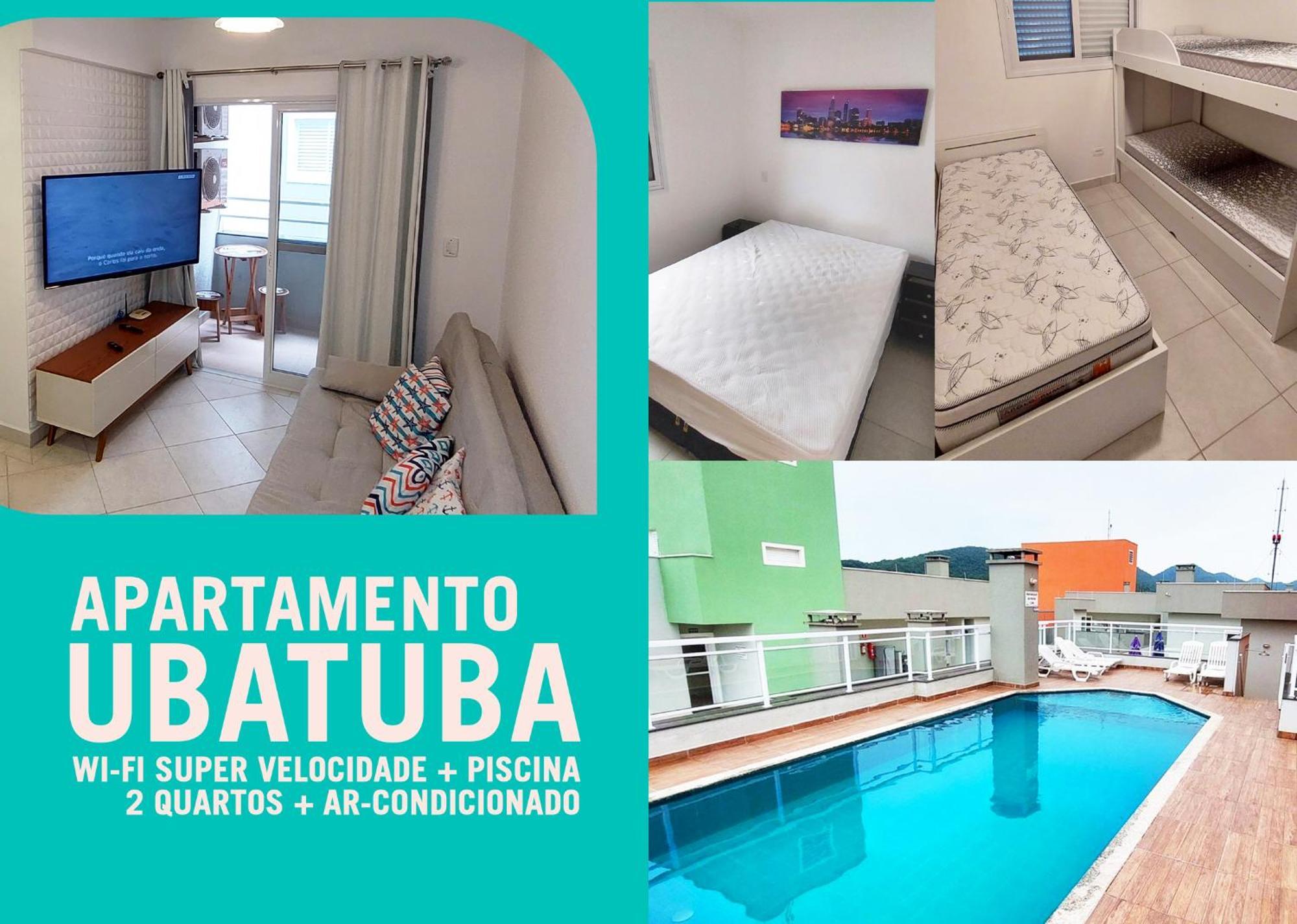 Apartamento Ubatuba Itagua - Ar - Wifi Exterior photo